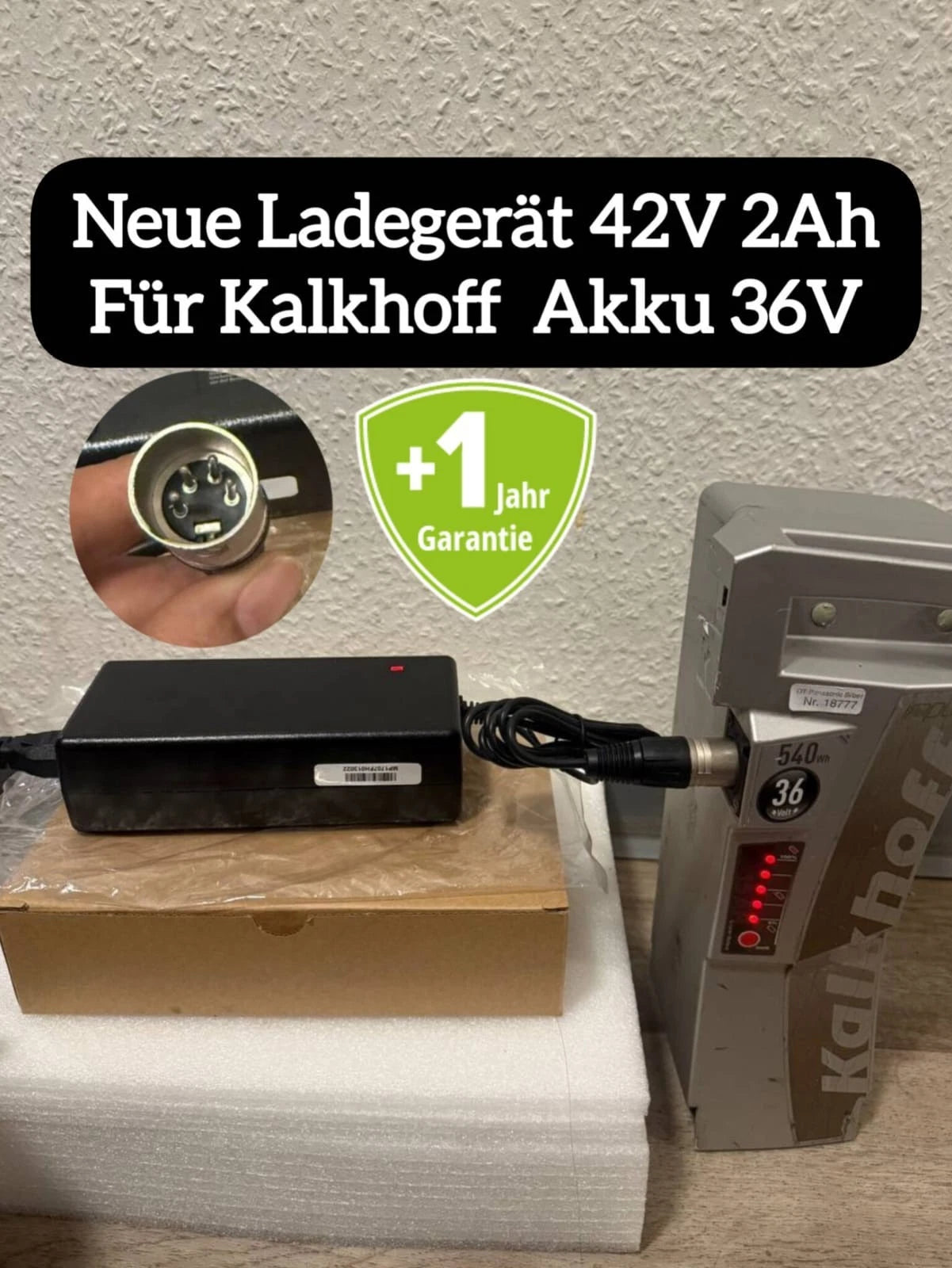 für Kalkhoff , Impulse ,Gazelle Akku , E-Bike Ladegerät 42V 2A